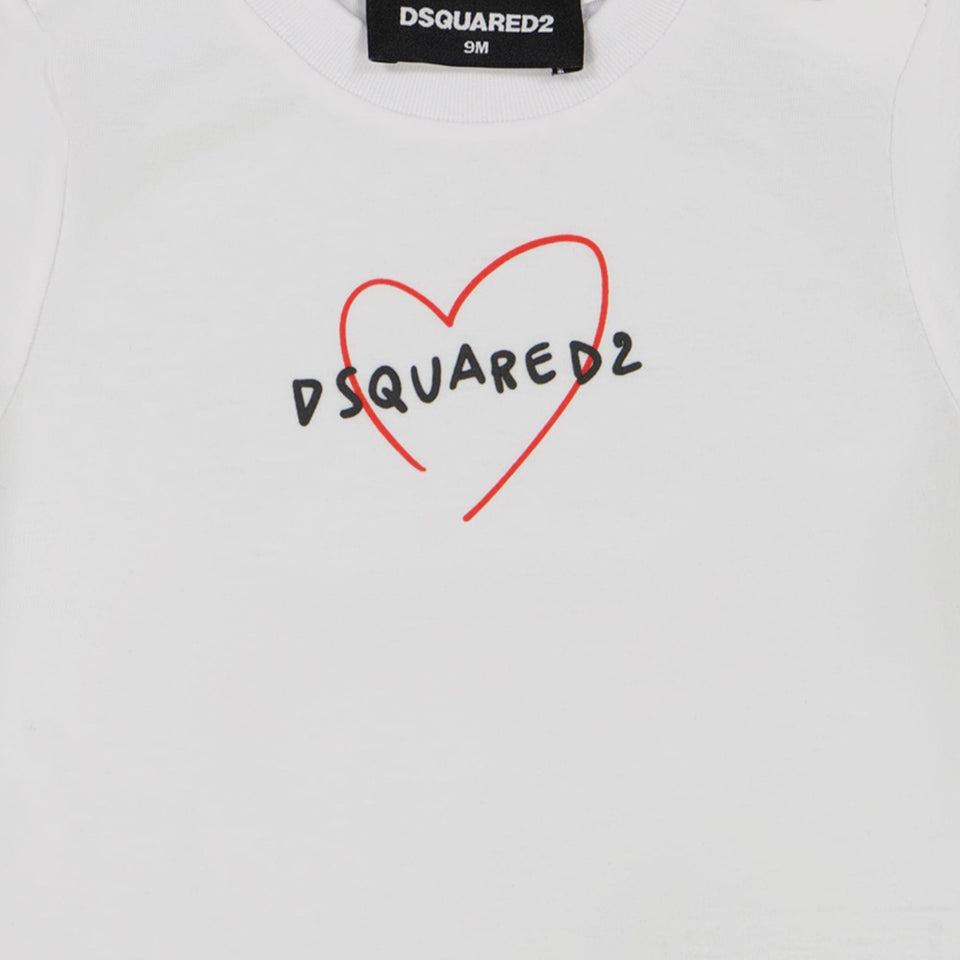 Dsquared2 Baby Meisjes T-shirt Wit