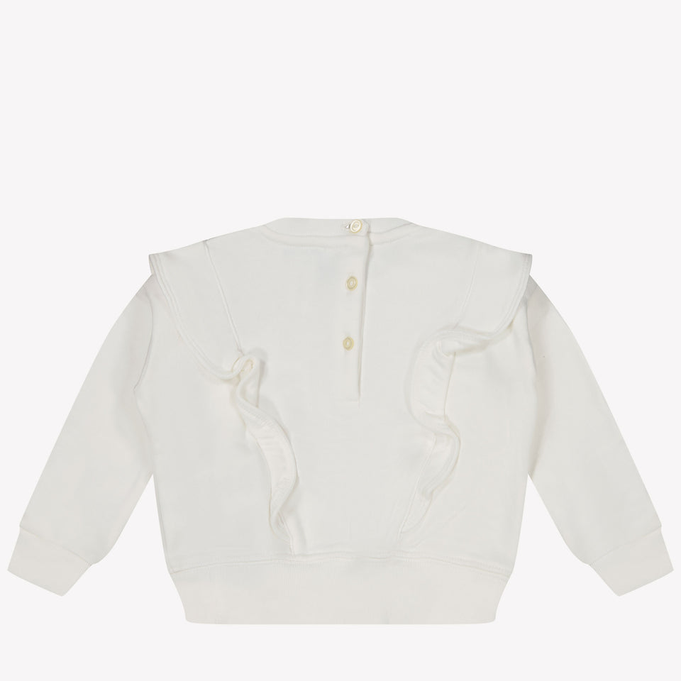 Ralph Lauren Baby Girls Sweater in White