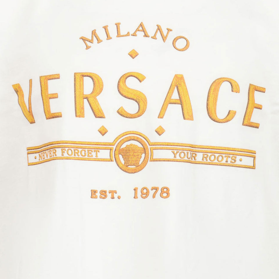 Versace Kinder Jongens T-Shirt In Wit