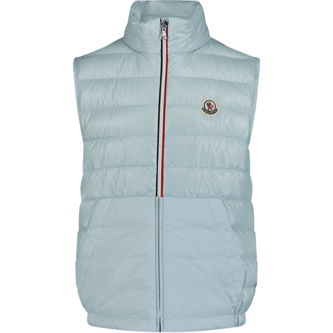 Moncler Kids Boys Bodywarmer Light Blue