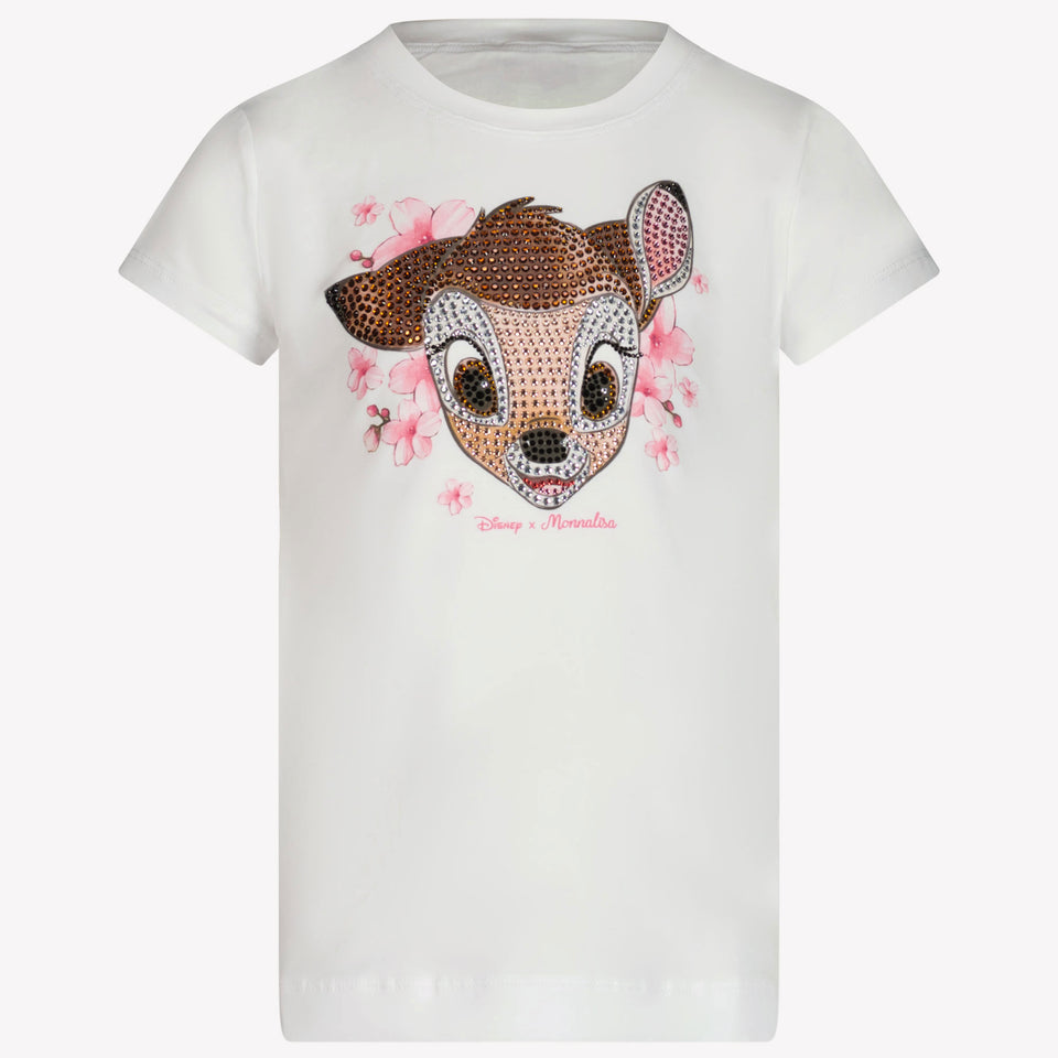 MonnaLisa Kids Girls in T-Shirt White