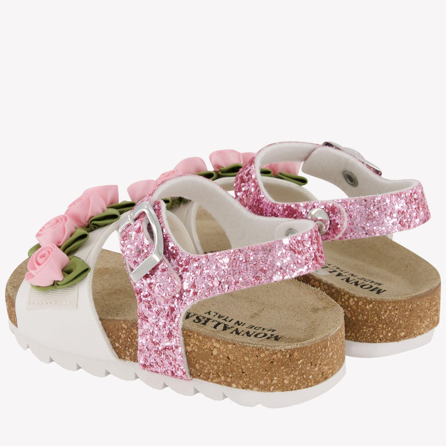 Monnalisa Girls Sandals  Light Pink