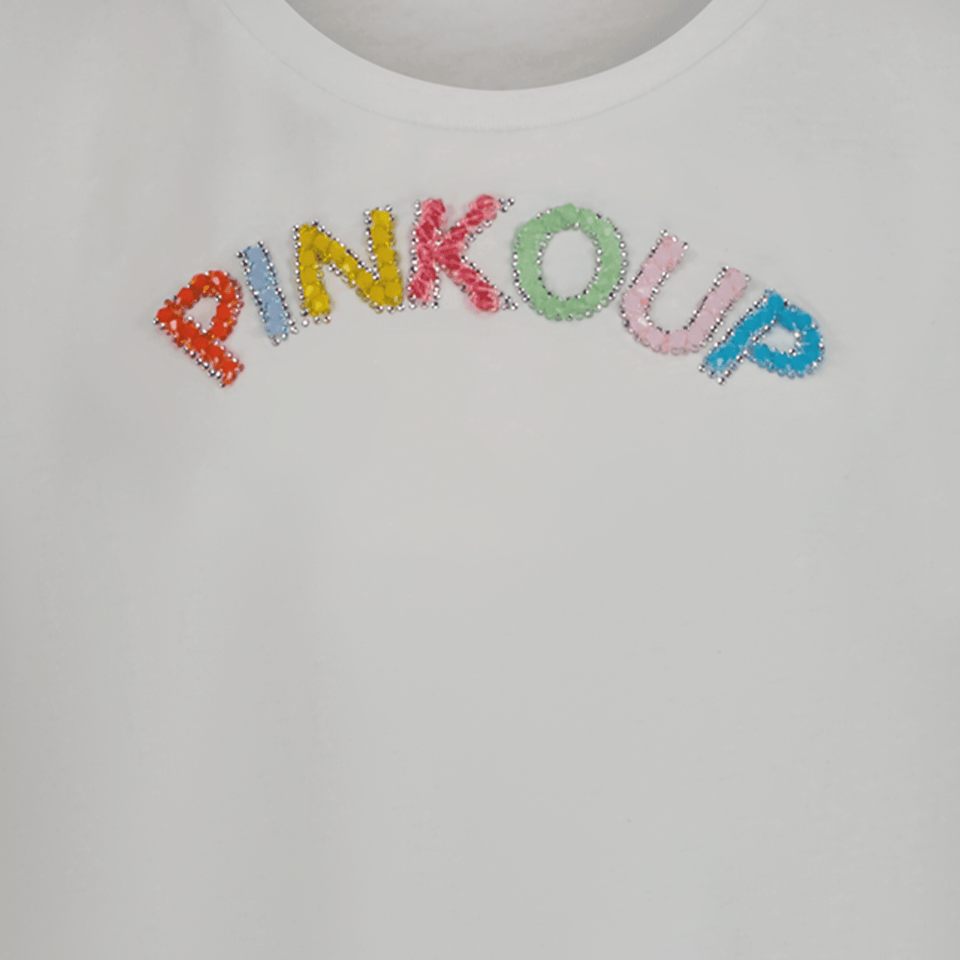 Pinko Kinder Meisjes T-Shirt Wit