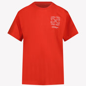 Off-White Jongens T-shirt Rood