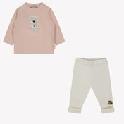 Moncler Baby Unisex Setje Licht Roze