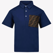 Fendi Jongens Polo Blauw