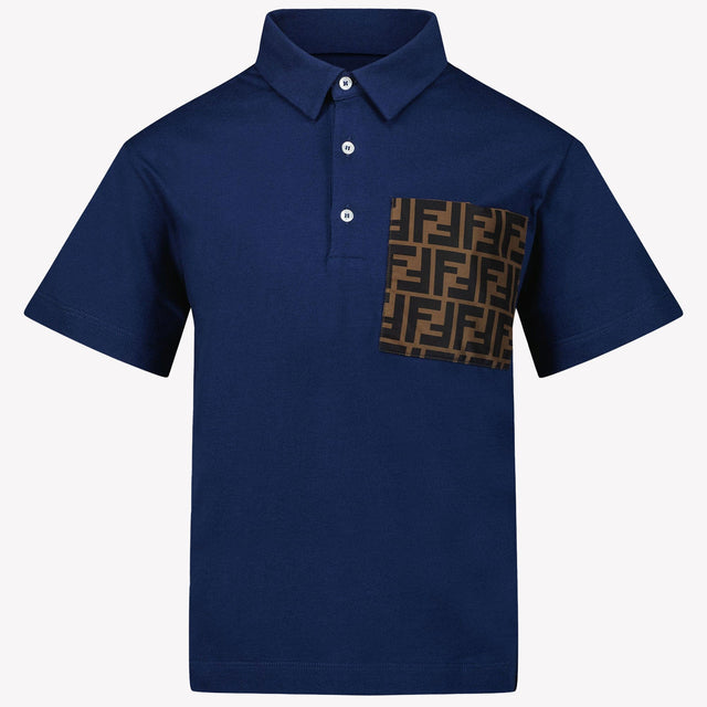 Fendi Jongens Polo Blauw 3Y