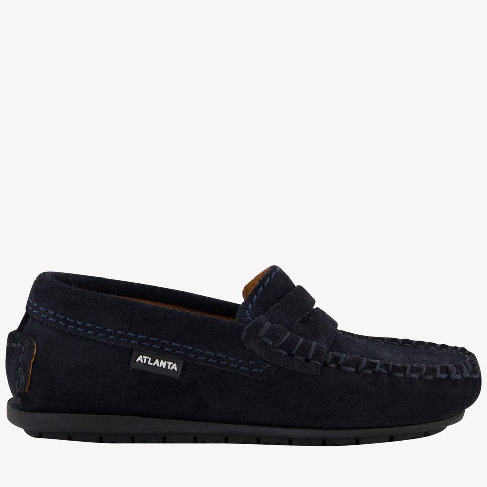 Atlanta Moccasin Unisex Shoes In Navy