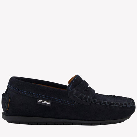 Atlanta Moccas Unisex Shoes  Navy