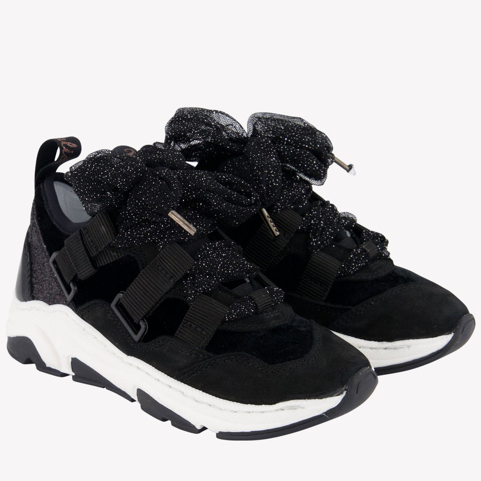 MonnaLisa Meisjes Sneakers Zwart