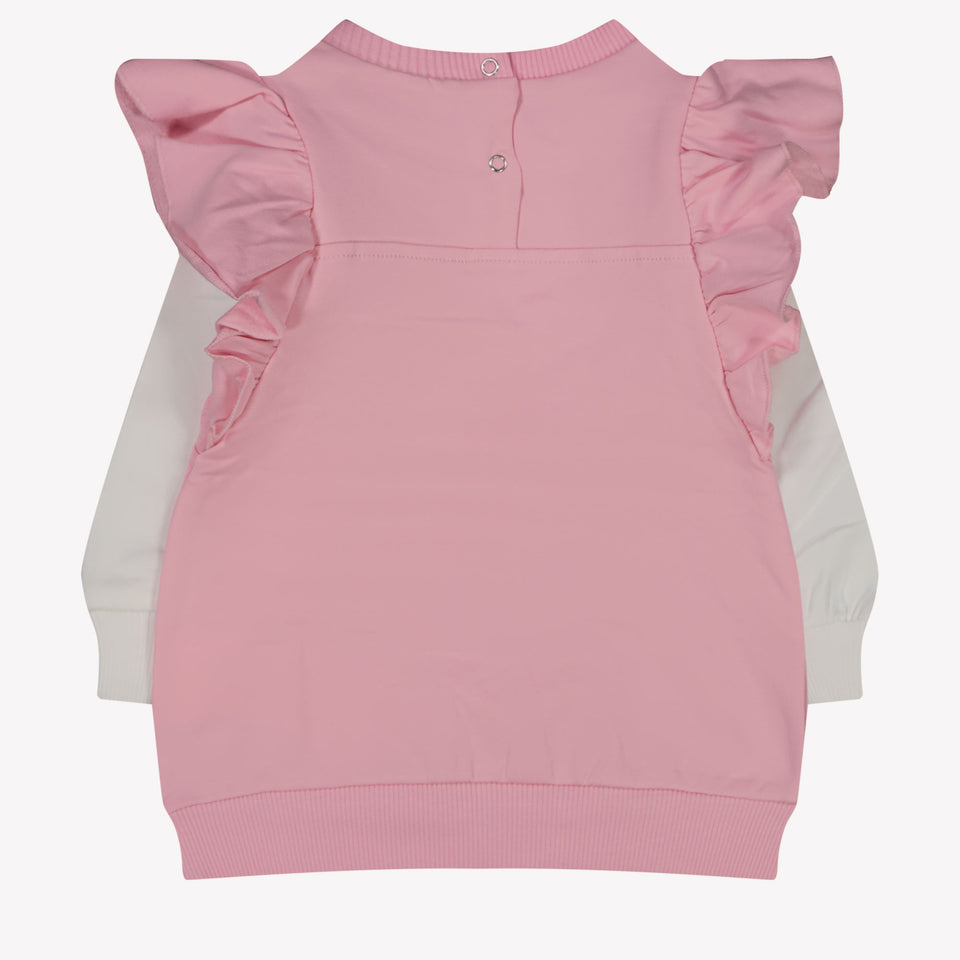 MonnaLisa Baby Meisjes Jurk Licht Roze