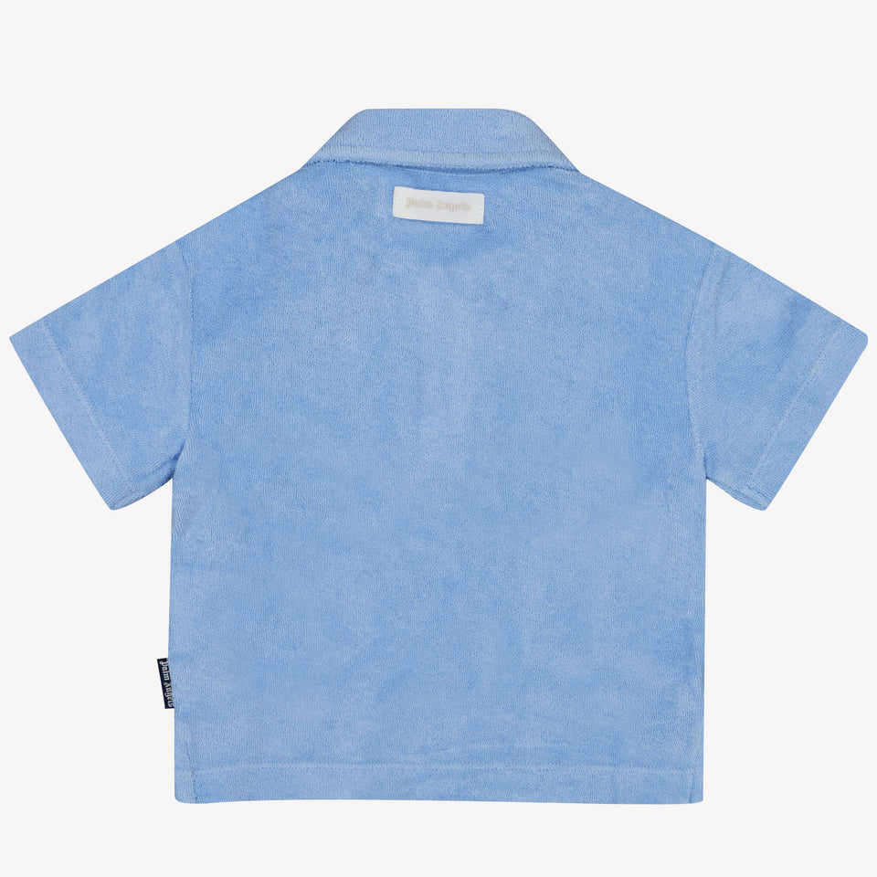 Palm Angels Baby boys polo in Light Blue