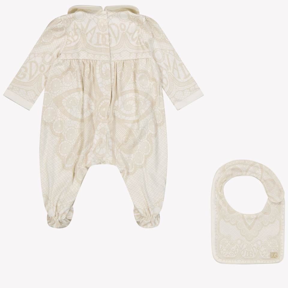 Dolce & Gabbana Baby unisex box suit Light Beige