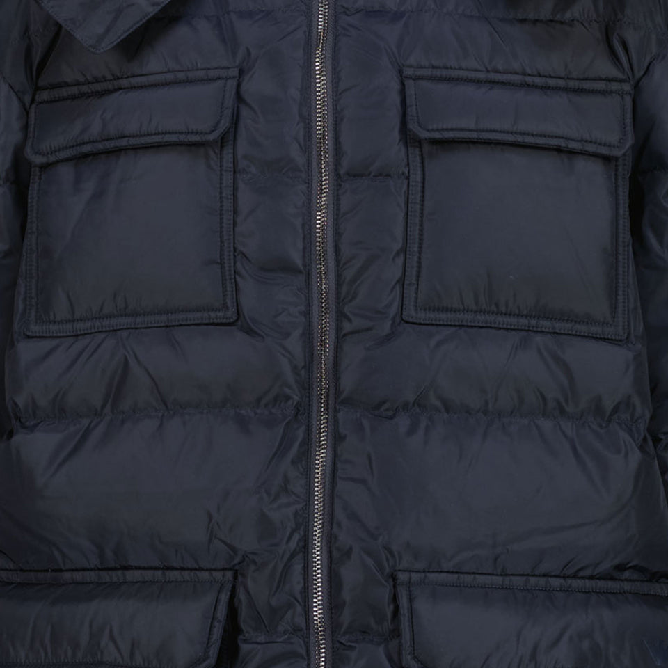 Armani Boys Winter Jacket Navy