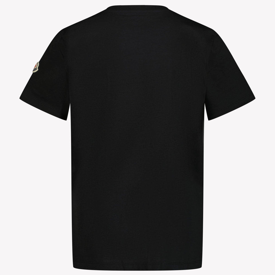 Moncler Kids Boys in T-Shirt Black