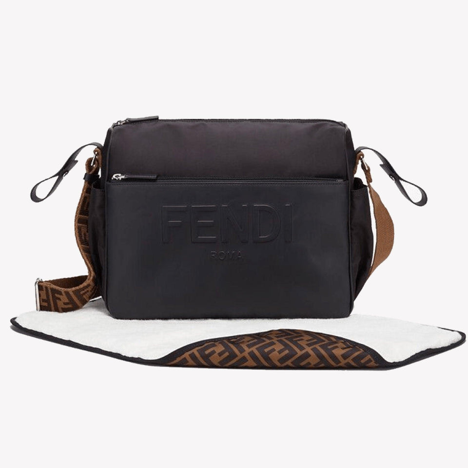 Fendi Baby Unisex Diaper Bag  Black