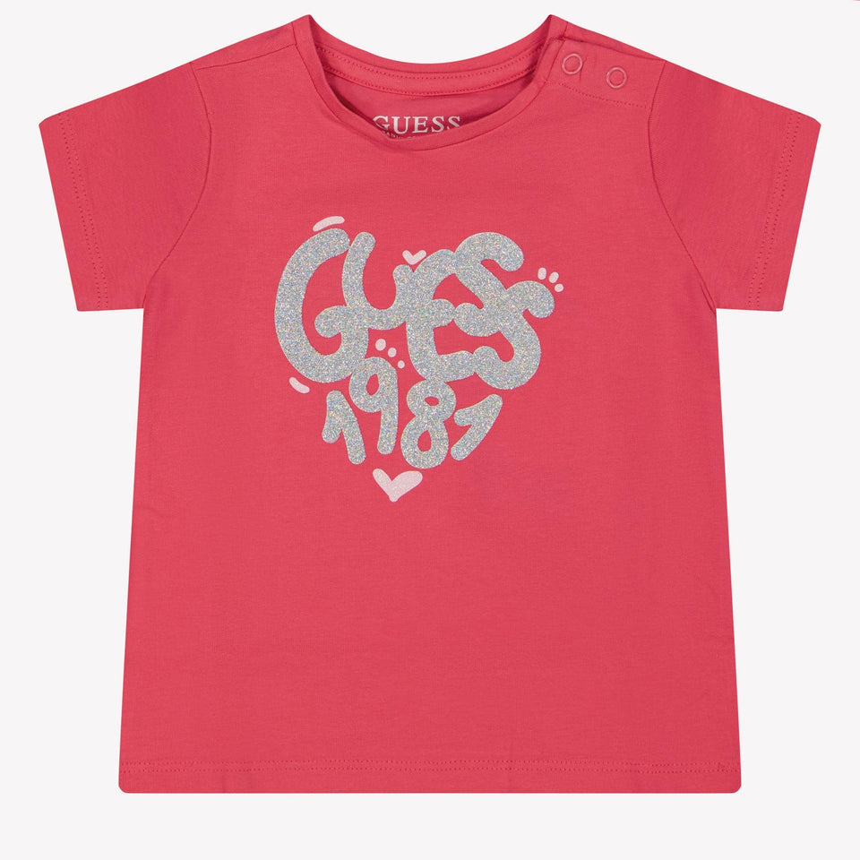 Guess Baby Meisjes T-Shirt In Fuchsia