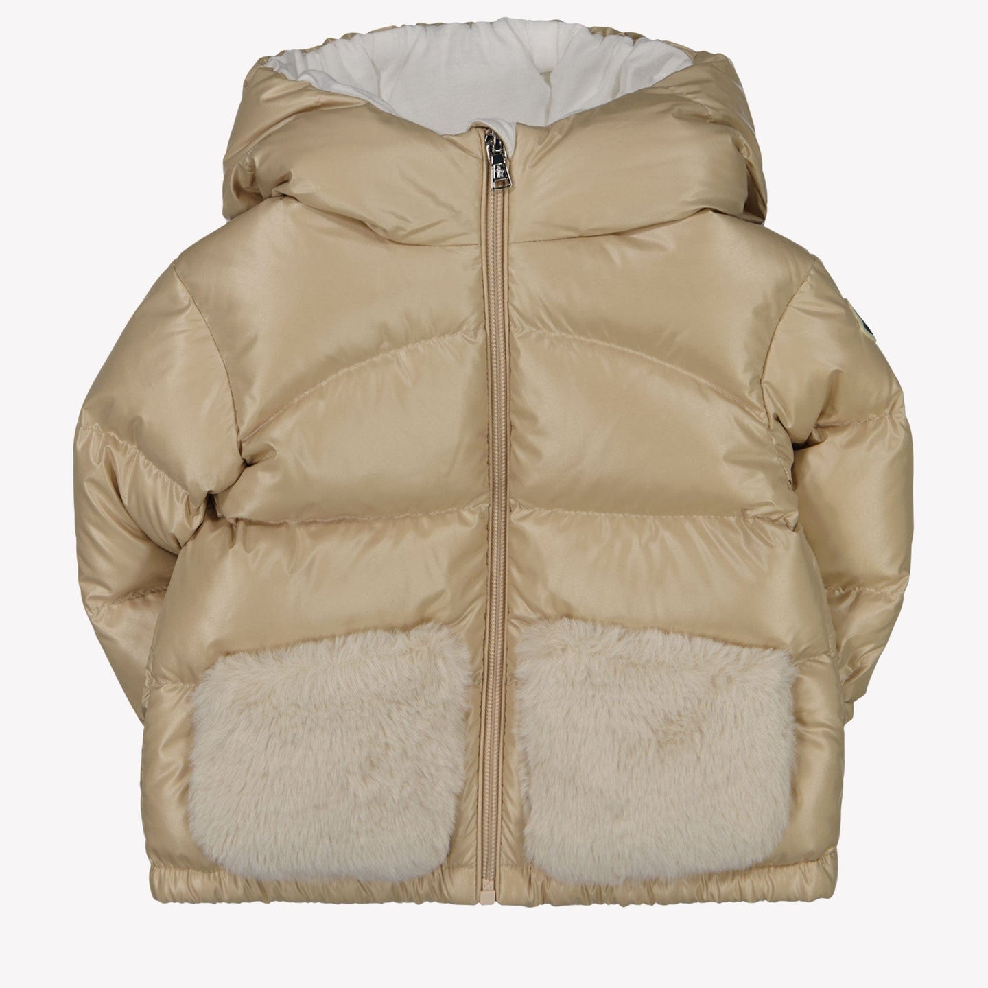 Moncler Bluma Baby Meisjes Jas Beige 3/6