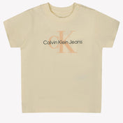 Calvin Klein Baby Jongens T-shirt Beige