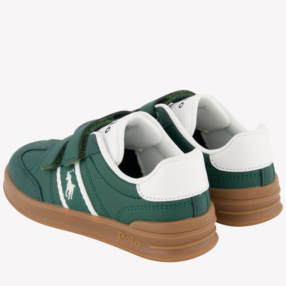 Ralph Lauren Heritage Court Jongens Sneakers Groen