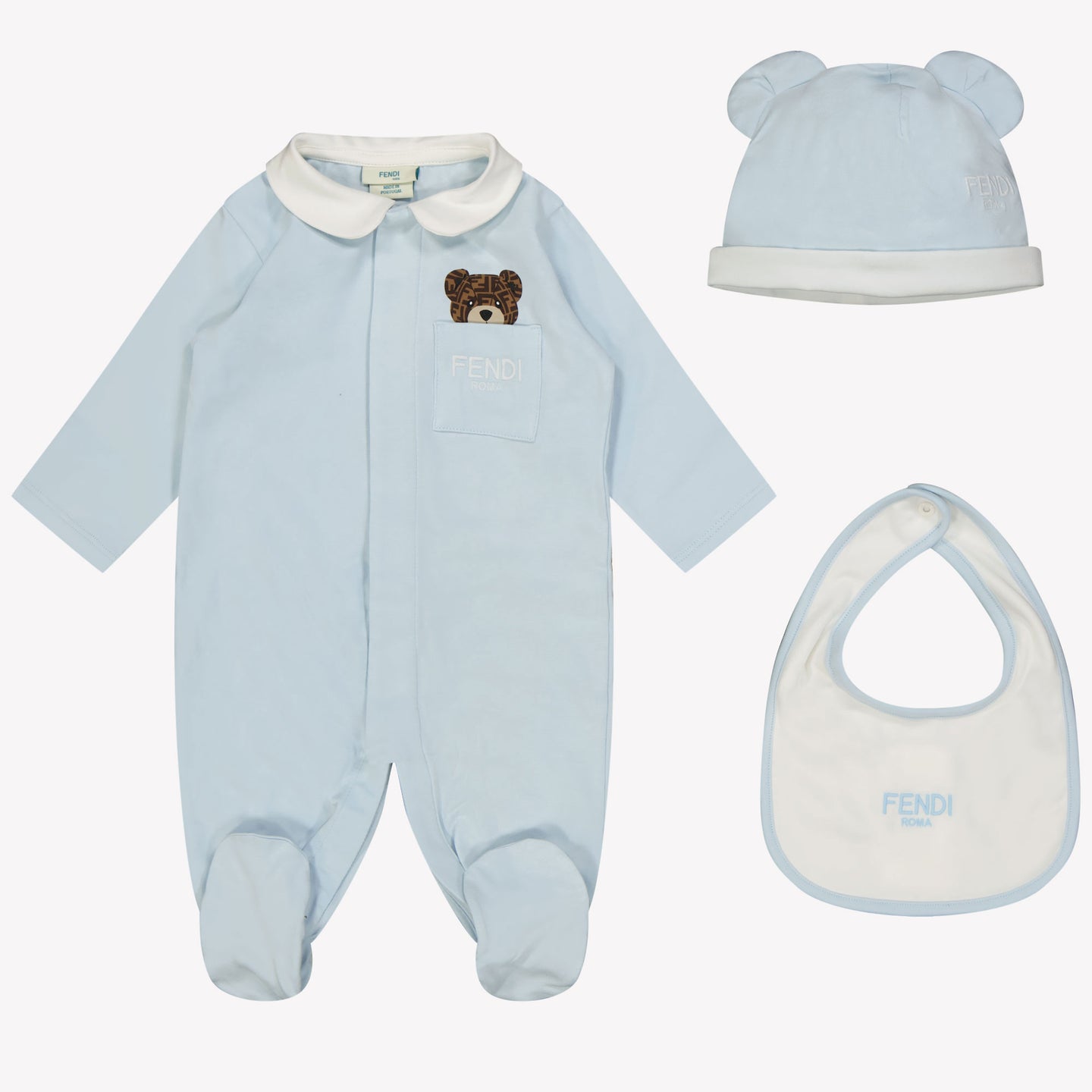 Fendi Baby Unisex Boxpakje Licht Blauw