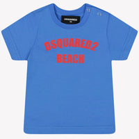 Dsquared2 Baby Jongens T-Shirt Licht Blauw 3 mnd