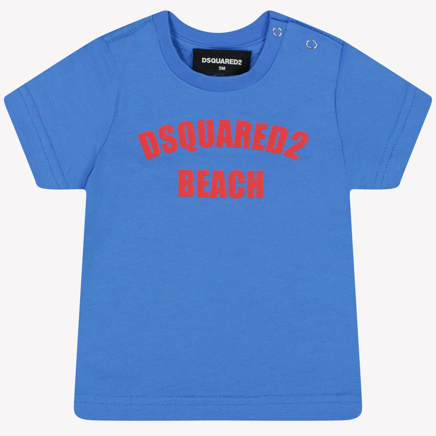 Dsquared2 Baby Jongens T-Shirt Licht Blauw 3 mnd