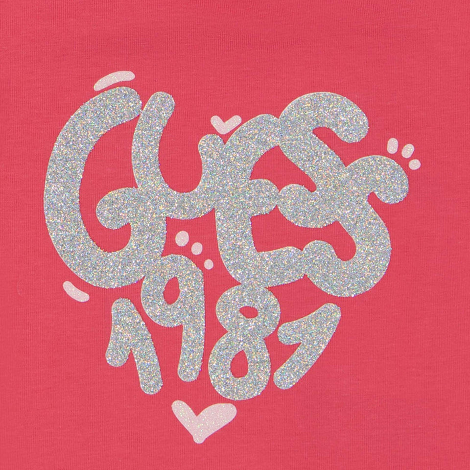 Guess Baby Meisjes T-Shirt In Fuchsia