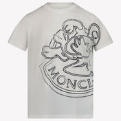 Moncler Jongens T-shirt Wit