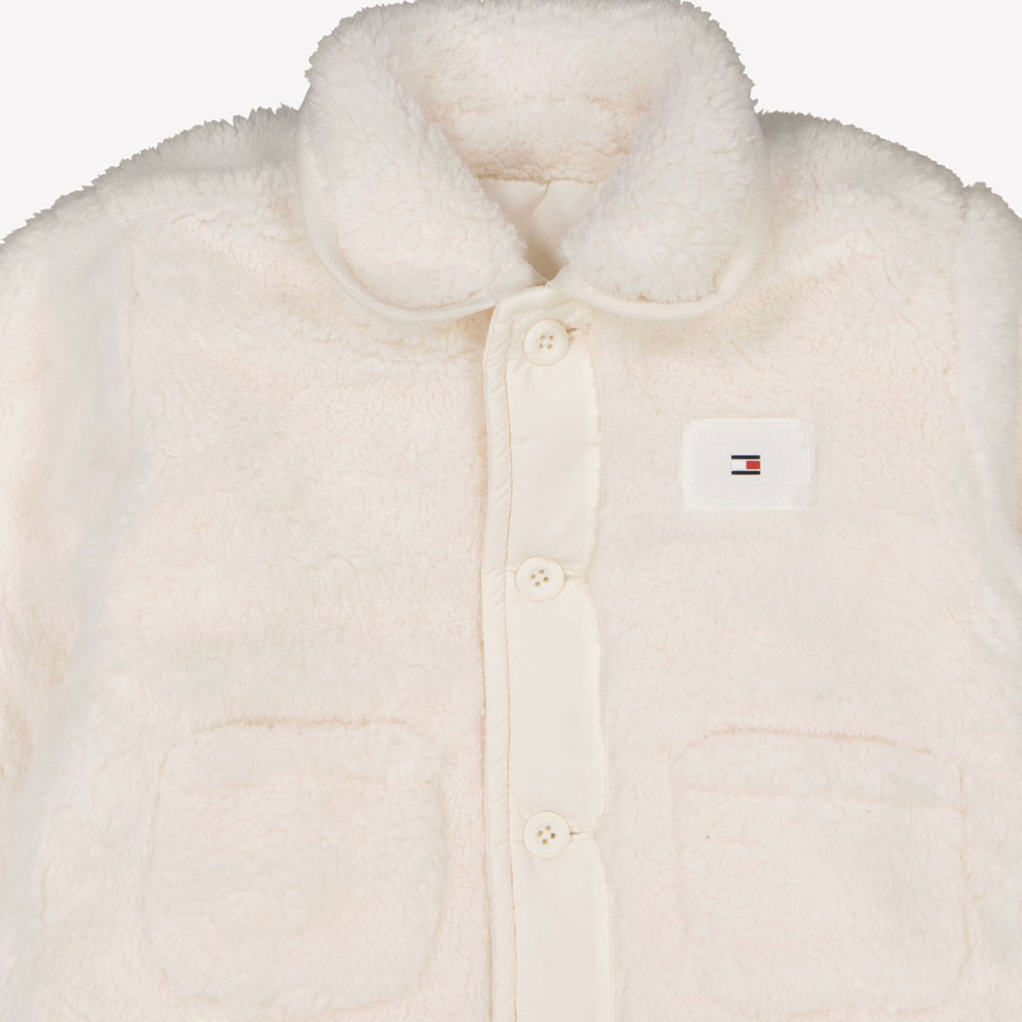 Tommy Hilfiger Baby Faux fur jas Off White