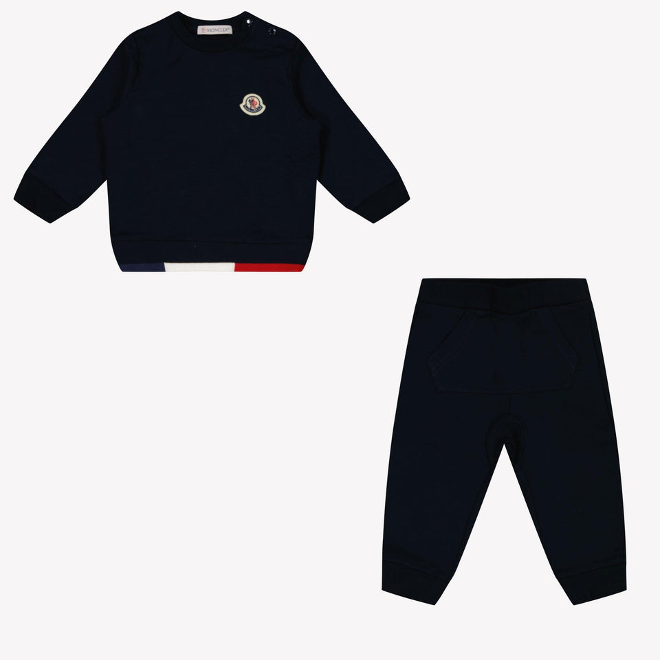 Moncler Baby Boys Tracksuit In Navy