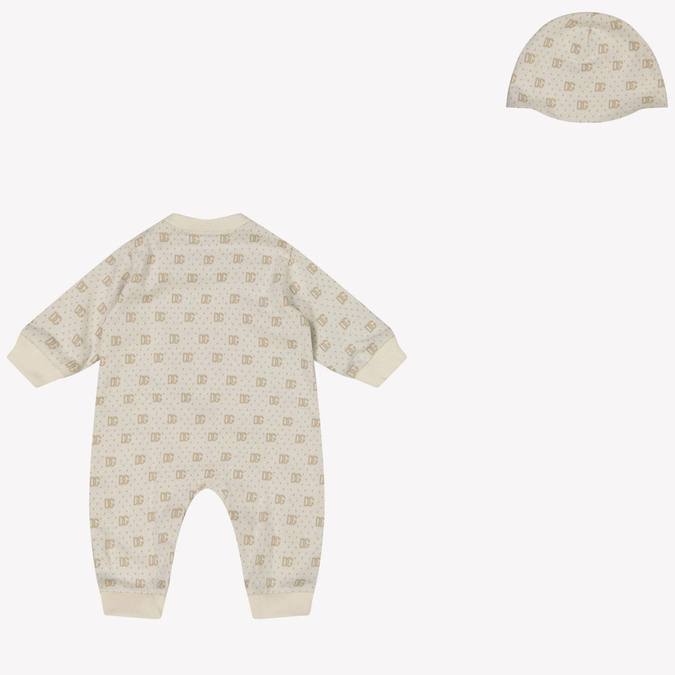 Dolce & Gabbana Baby Boys Playsuit In Beige