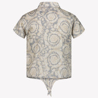 Versace Kids Girls Blouse  Gray