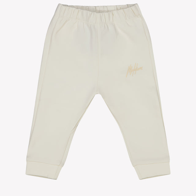 Malelions Baby Unisex Broek Off White