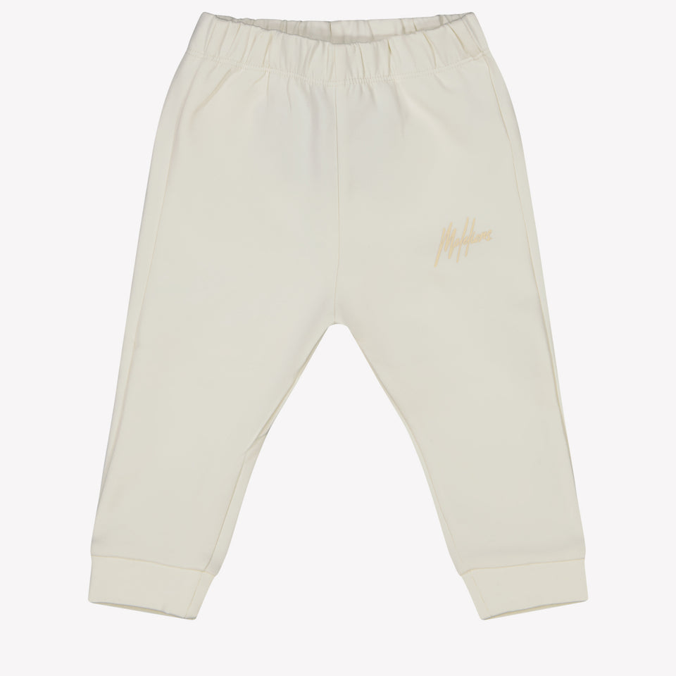 Malelions Baby Unisex Pants OffWhite