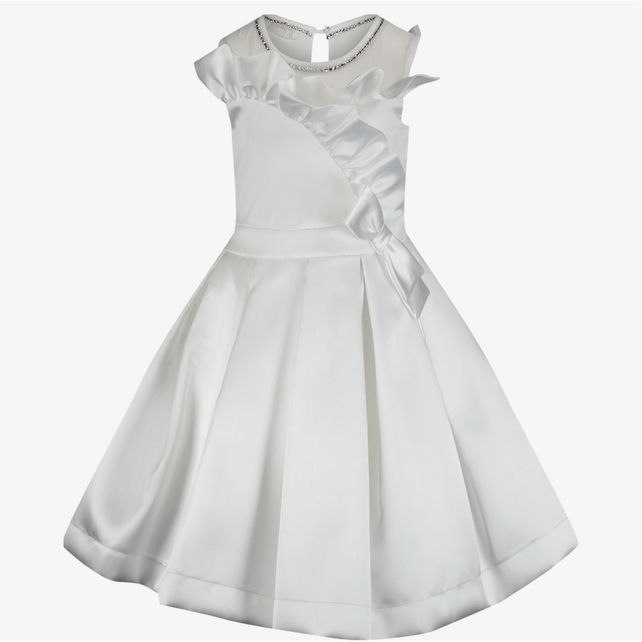 MonnaLisa Girls Dress Off-White