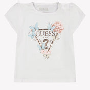 Guess Baby Meisjes T-Shirt In Wit