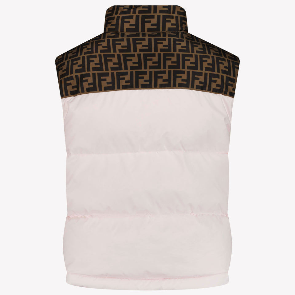 Fendi Children's Girls Body Warmer In Light Pink