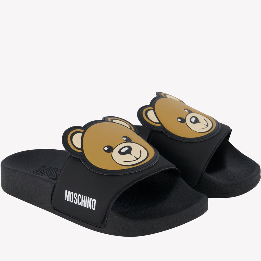 Moschino Kinder Unisex Slippers Zwart