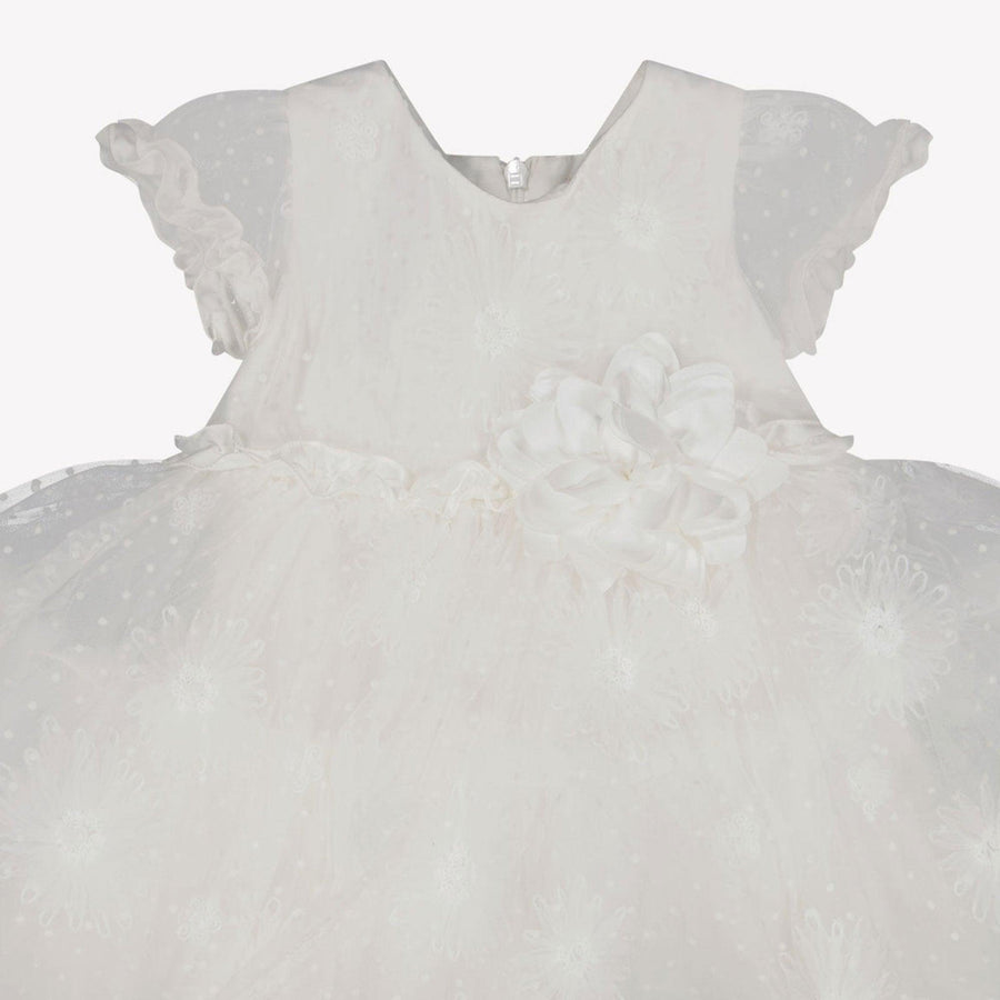 Monnalisa Baby Girls Dress  Offwhite