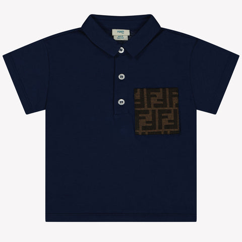 Fendi Baby Jongens Polo In Navy