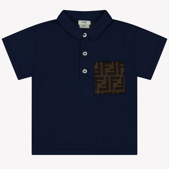 Fendi Baby Jongens Polo In Navy