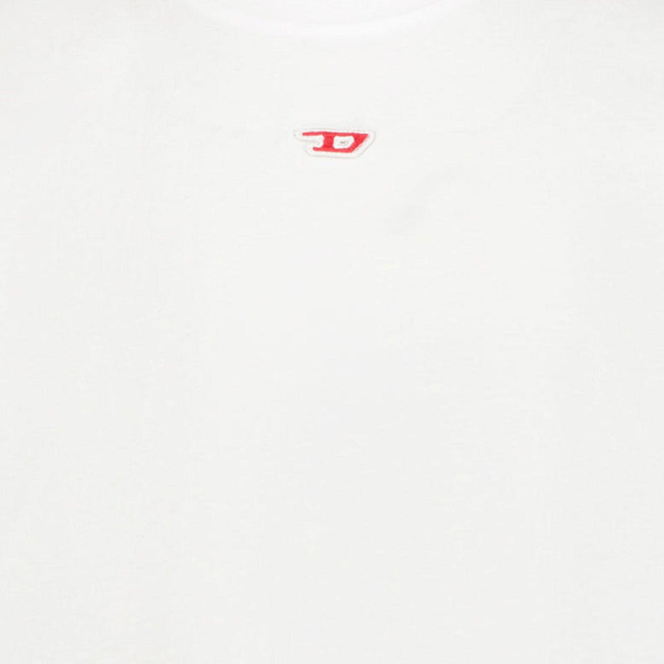 Diesel Kids Unisex T-Shirt in White