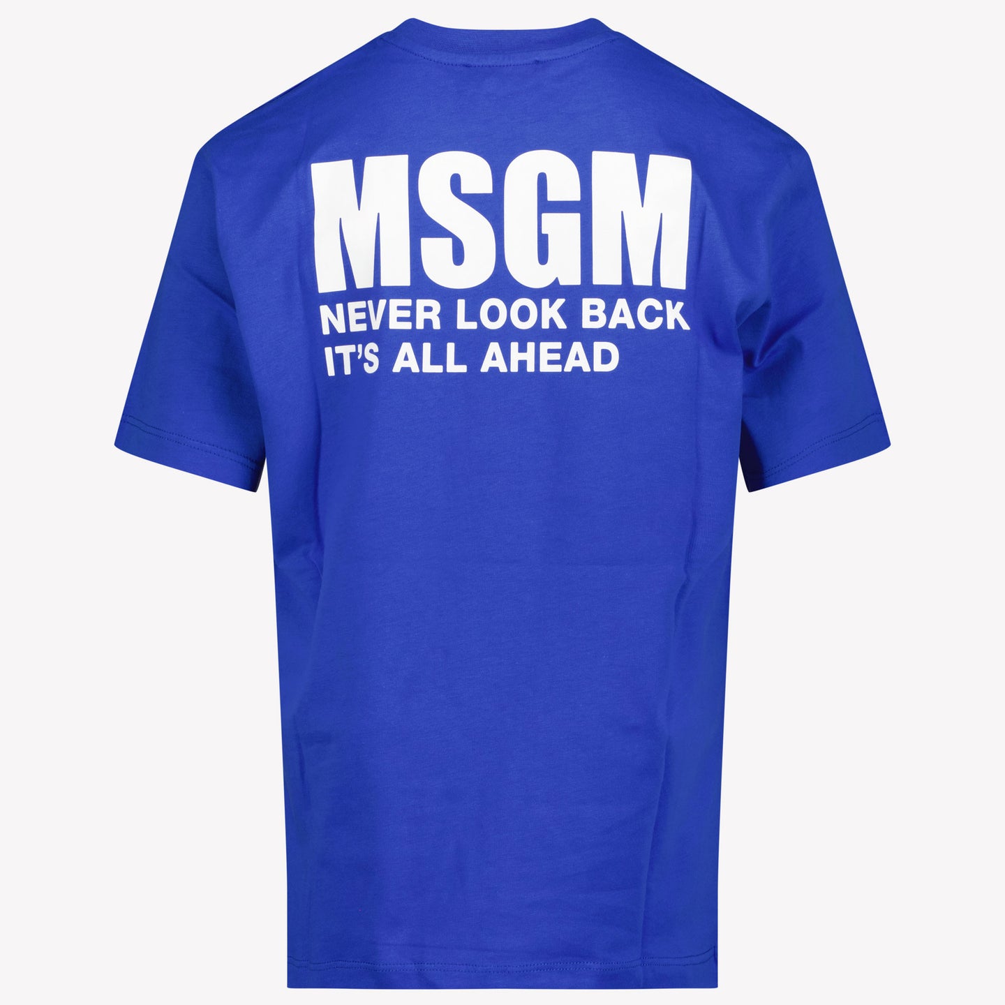 MSGM Unisex t-shirt Cobalt Blue