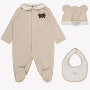 Fendi Baby unisex box suit Beige