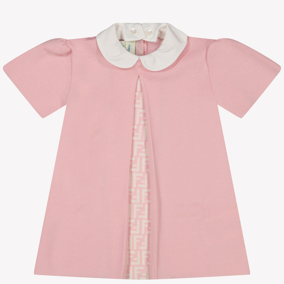 Fendi Baby Meisjes Jurk Licht Roze