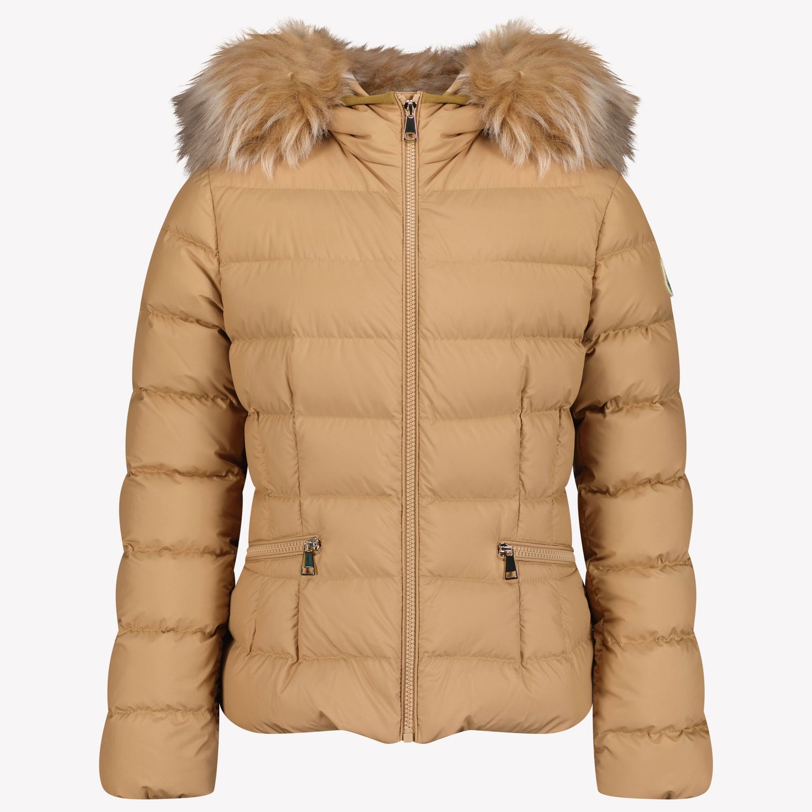 Moncler Budette Girls Winter Jacket Beige