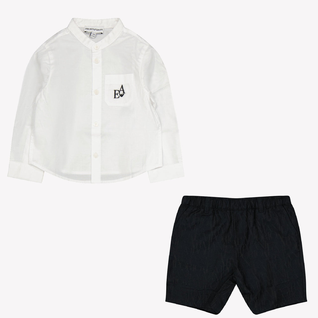 Armani Baby Jongens Setje Wit 6 mnd