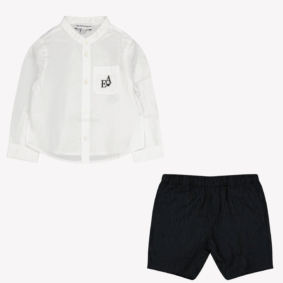 Armani Baby Jongens Setje Wit 6 mnd