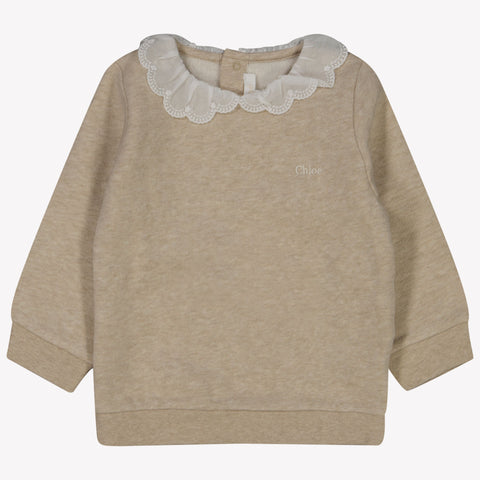 Chloé Baby Girls Sweater Beige